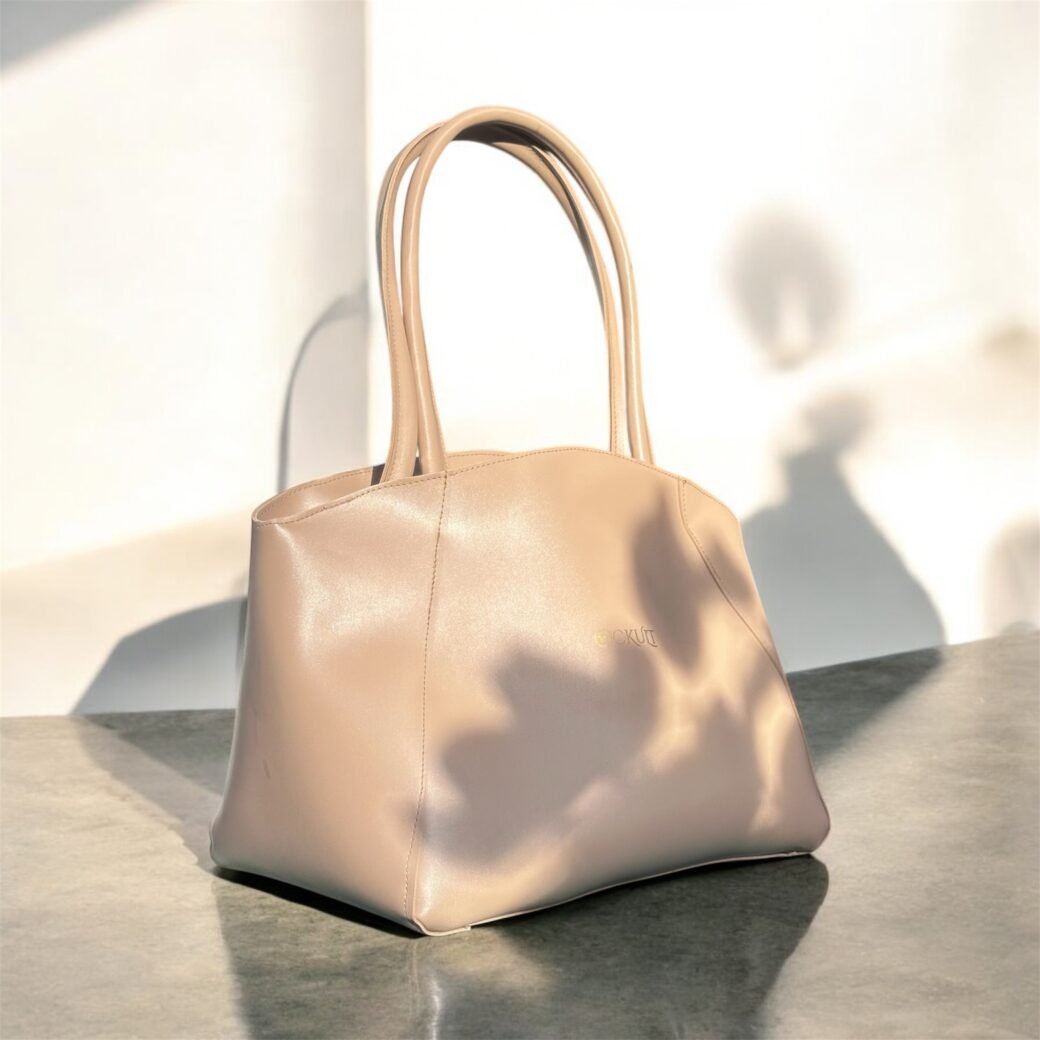 Beige Large Tote Bag